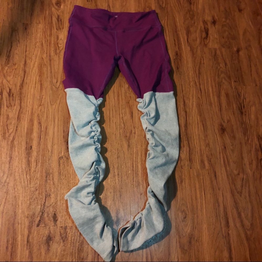 Yoga ribbed goddess leggings